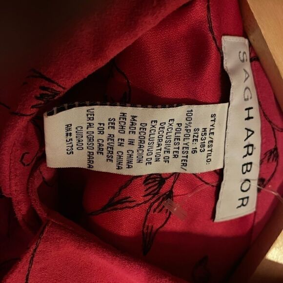 Sag harbor Top With  floral Classy design size 16 - Picture 7 of 8